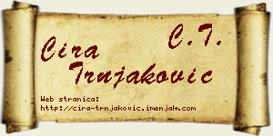 Ćira Trnjaković vizit kartica